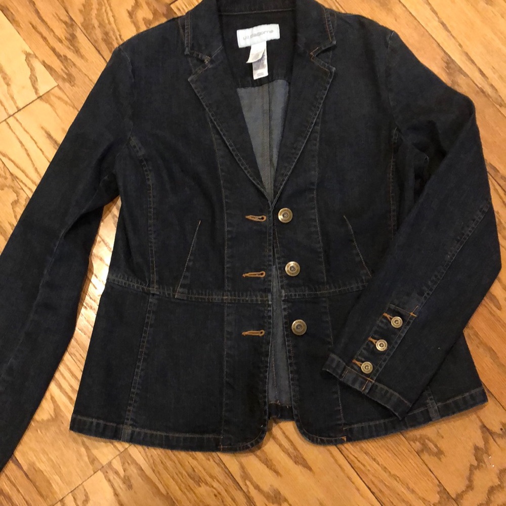 Liz Claiborne Denim Blazer Jacket